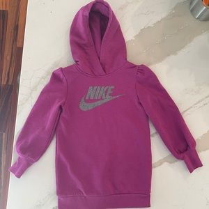 Nike girls tunic sweatshirt dress, size 6